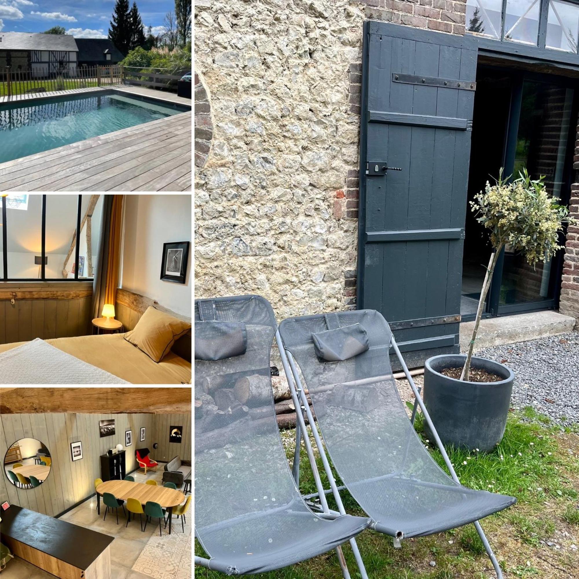 Le Grenier D'Ouilly Au Coeur Du Pays D'Auge - Gite Avec Piscine A 20 Min Des Plages Exterior photo
